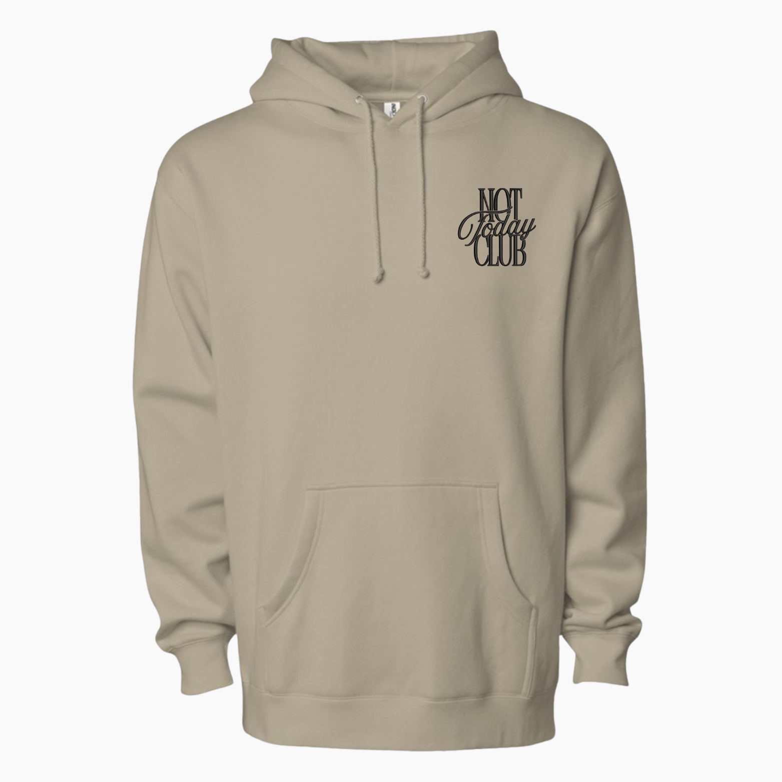 Not Today Club Embroidered Hoodie