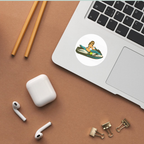 Personalized Cartoon Stickers From Your Photo – Custom Waterproof Glossy Stickers, 2 Pack + Digital Download