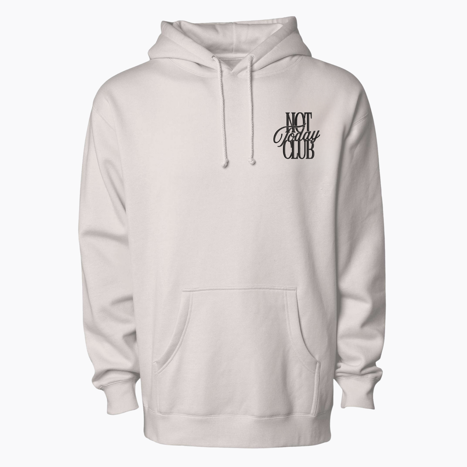 Not Today Club Embroidered Hoodie